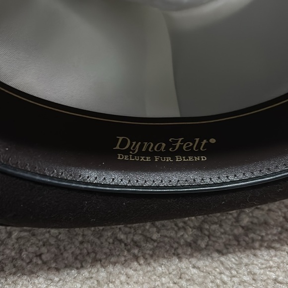 Dyna Felt Classic BrownFedora Hat size 6 7/8 - Picture 3 of 9